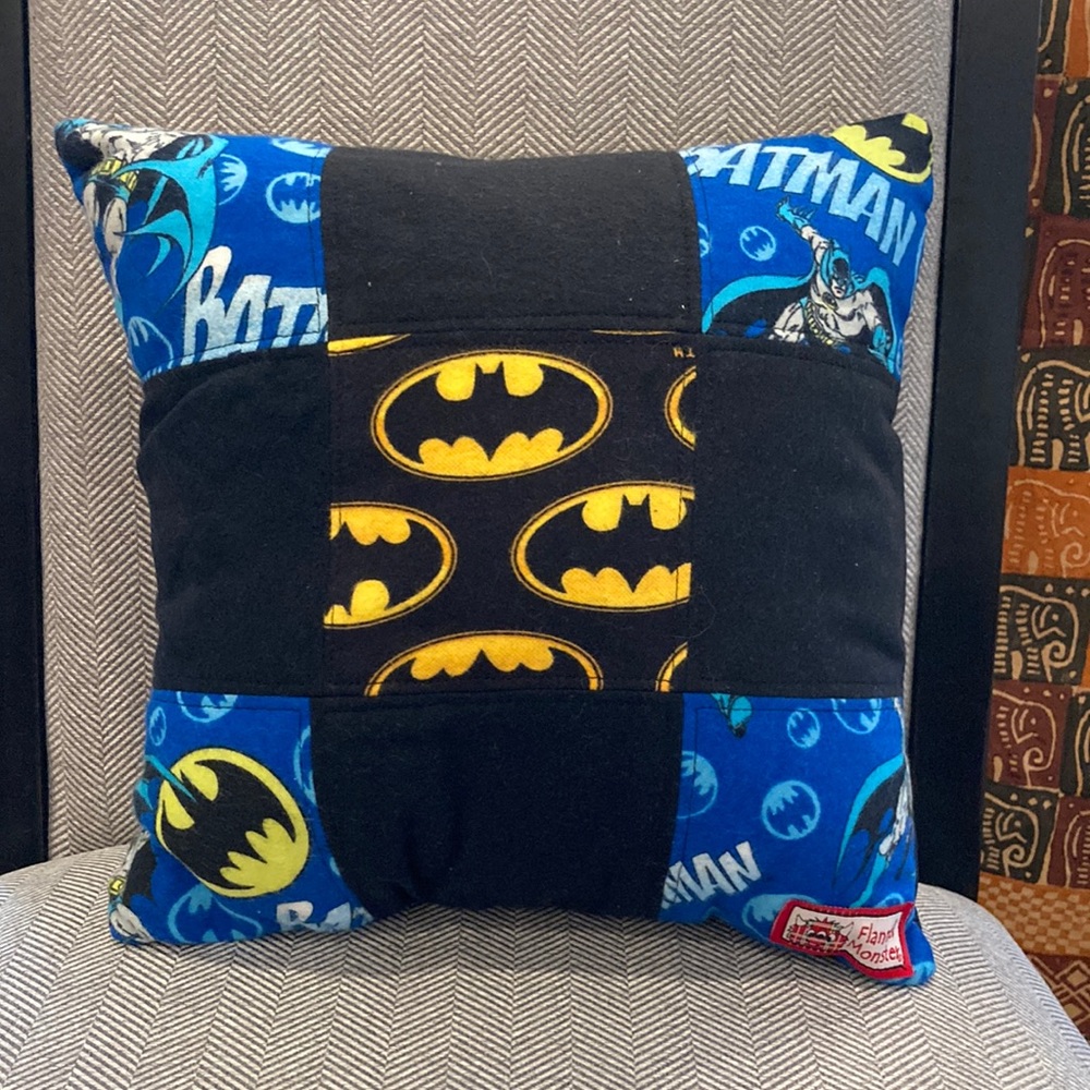 NEW Batman Patchwork Pillow